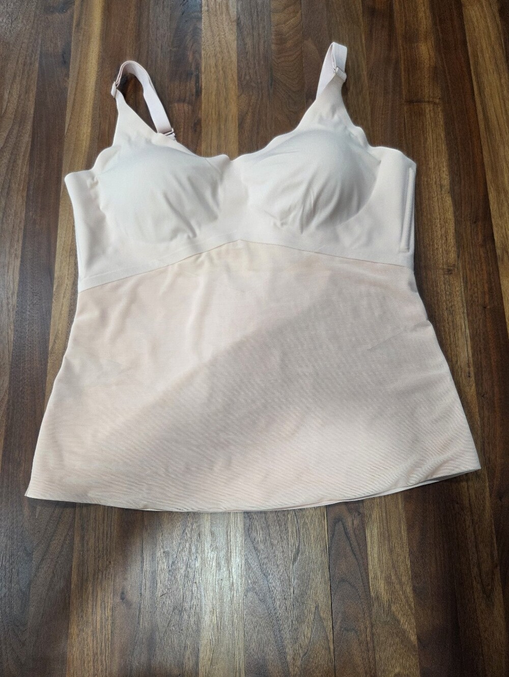 Honeylove Liftwear Cami Light Nude Shaping Camisole with Built-In Bra Cups SZ XL